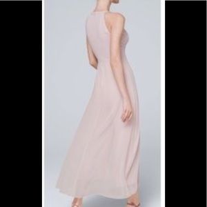 WHBM soft cropped jumpsuit with overlay